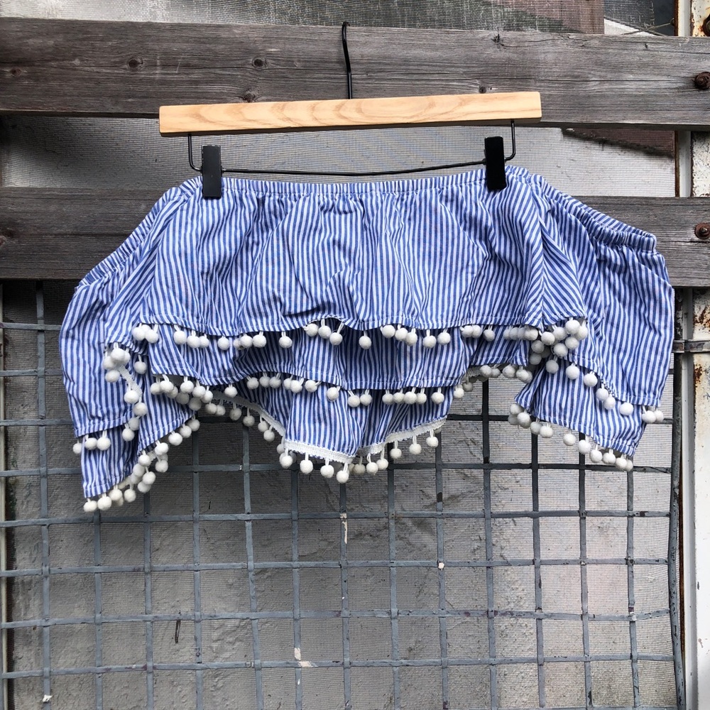 Off the shoulder crop top